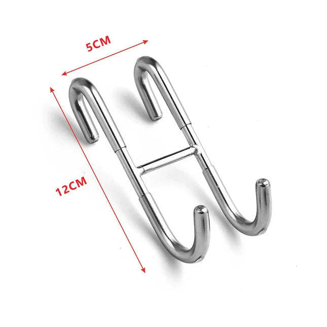 Colgador para mampara de ducha doble