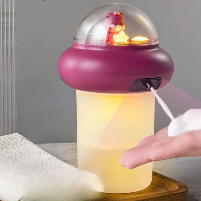 Dispensador automático de jabón infantil morado