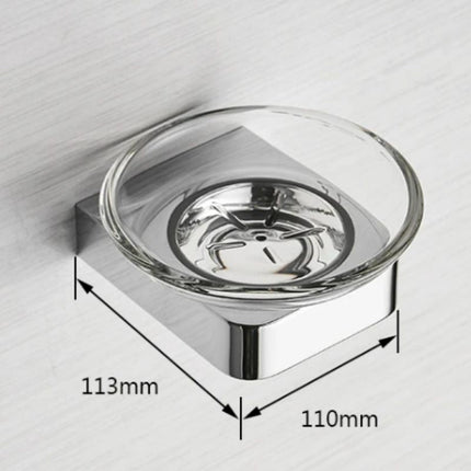 Jabonera de pared redonda y pequeña