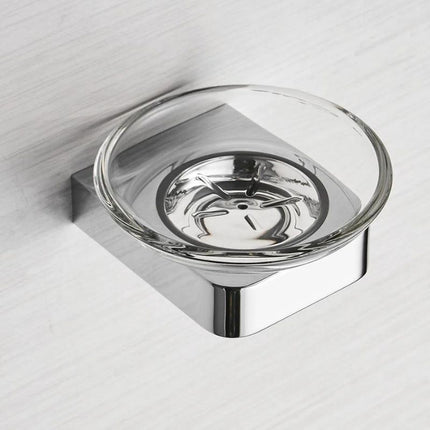 Jabonera de pared redonda y pequeña