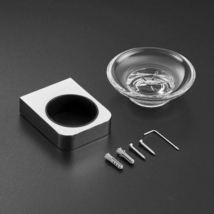 Jabonera de pared redonda y pequeña