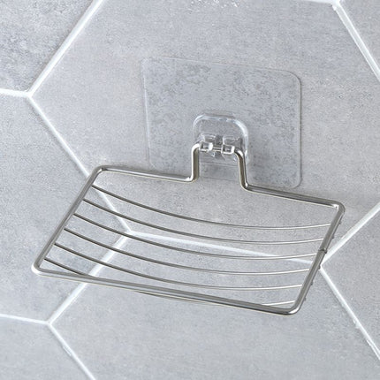 Jabonera de rejilla adhesiva inoxidable