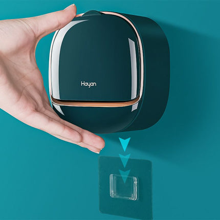 Jabonera de pared con tapa abatible