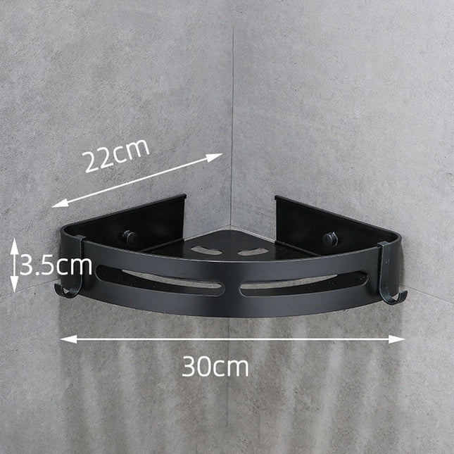 Estantería de ducha esquinera color negro