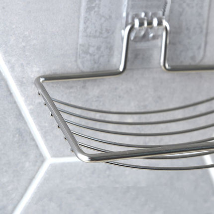 Jabonera de rejilla adhesiva inoxidable