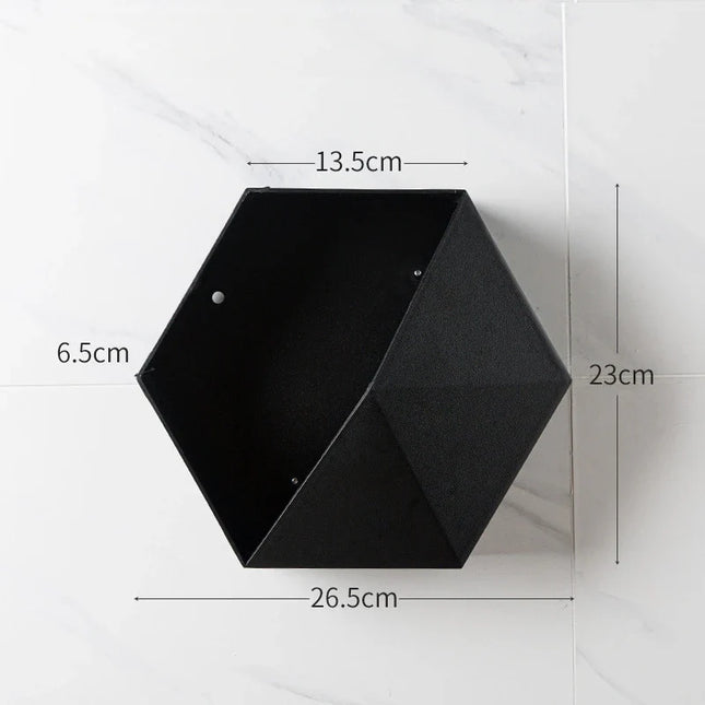 Estante de pared hexagonal para baño