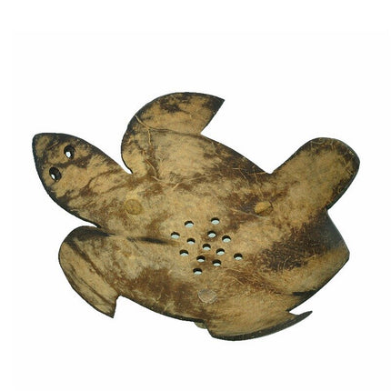 Jabonera de coco con forma pez