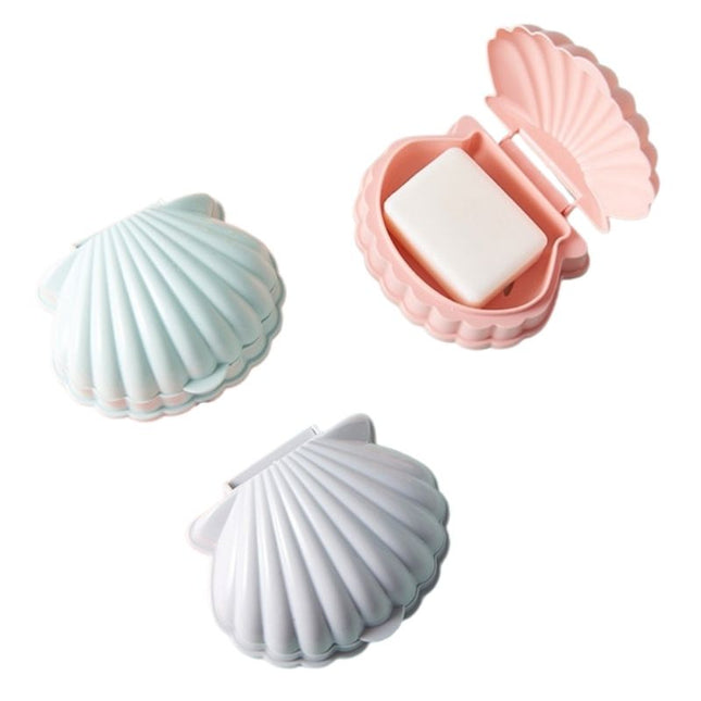Jabonera de viaje con forma concha