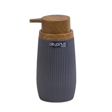 Dispensador de jabón diseño con madera