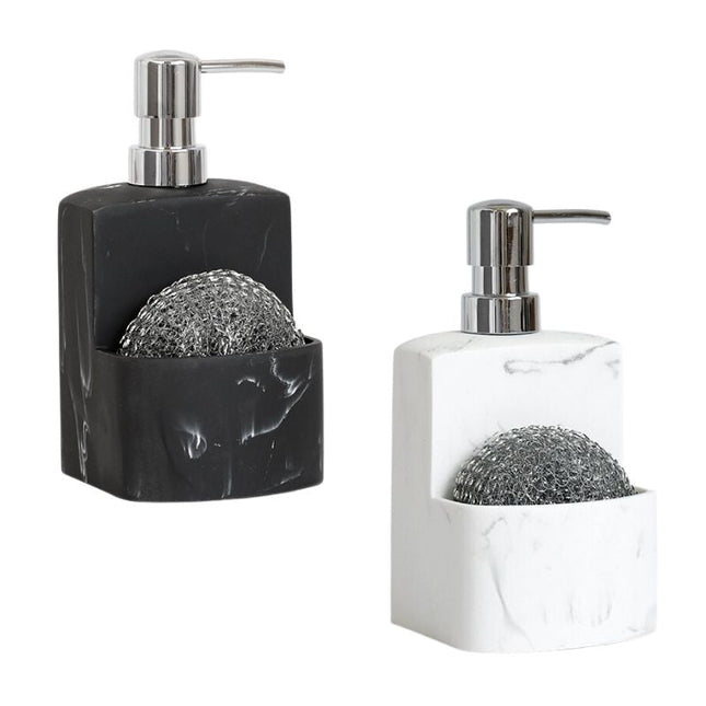 Dispensador de jabón con porta estropajo