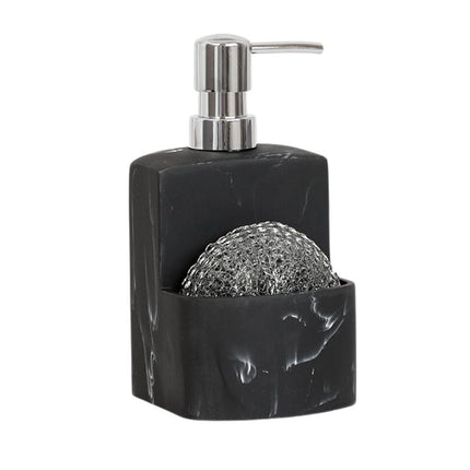 Dispensador de jabón con porta estropajo