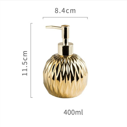 Dispensador de jabón diseño color oro