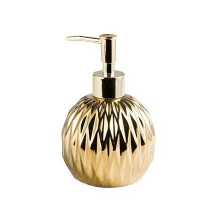 Dispensador de jabón diseño color oro