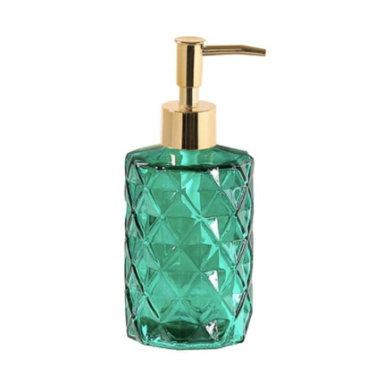 Dispensador de jabón de cristal tallado