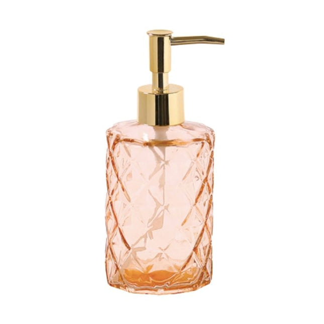 Dispensador de jabón de cristal tallado