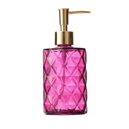 Dispensador de jabón de cristal tallado