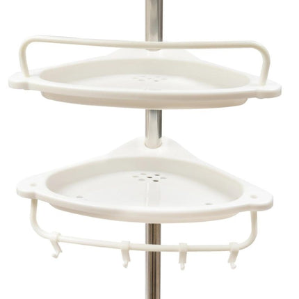 Estantería esquinera telescópica para baño