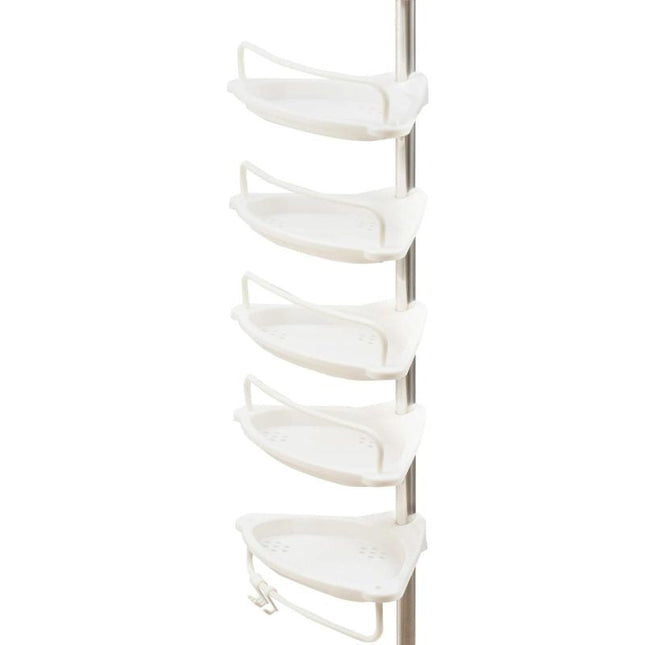 Estantería esquinera telescópica para baño