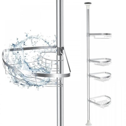 Estantería telescópica de ducha acero inoxidable