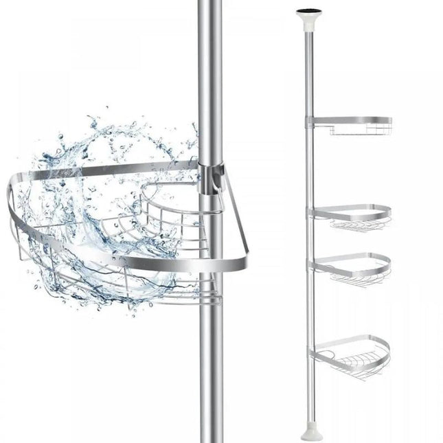 Estantería telescópica de ducha acero inoxidable