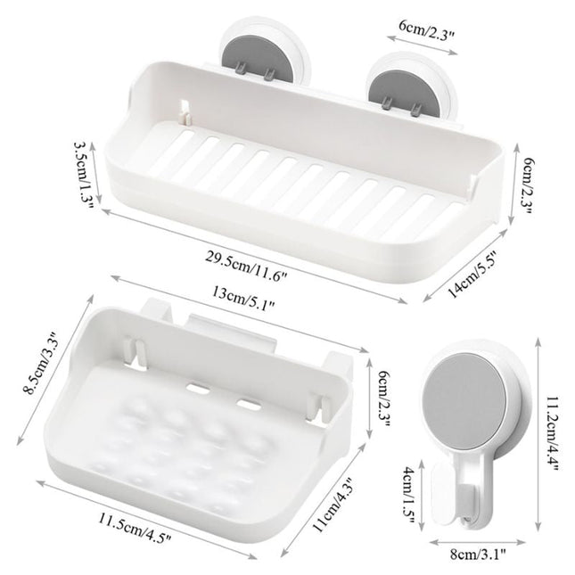 Estante organizador de ducha sin taladro