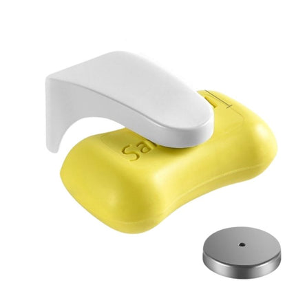 Jabonera magnética de pared color blanco