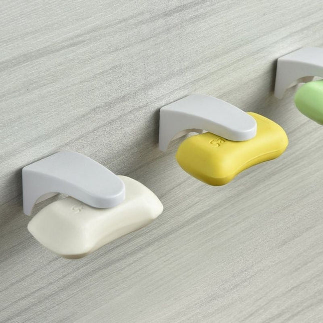 Jabonera magnética de pared color blanco