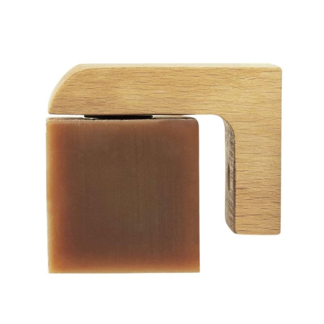 Jabonera de pared imantada de madera