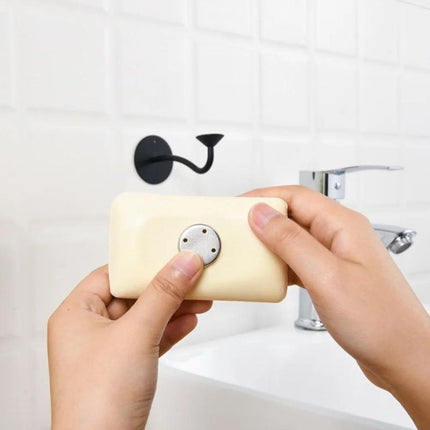 Jabonera magnética de pared color negro