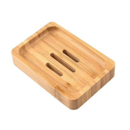 Jabonera de bambú natural dos piezas