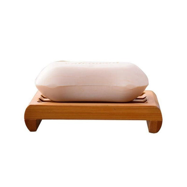 Jabonera de bambú natural para baño