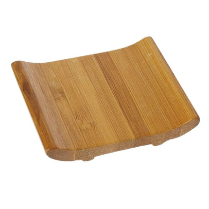 Jabonera pequeña de bambú para lavabo