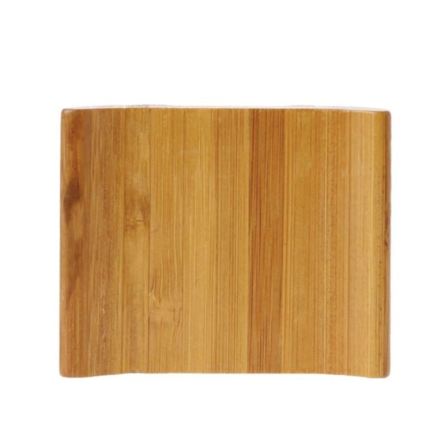 Jabonera pequeña de bambú para lavabo