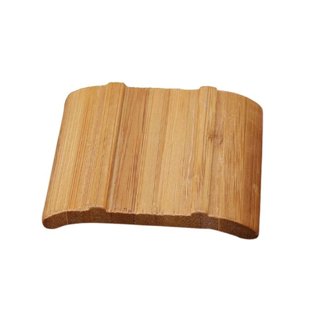 Jabonera pequeña de bambú para lavabo