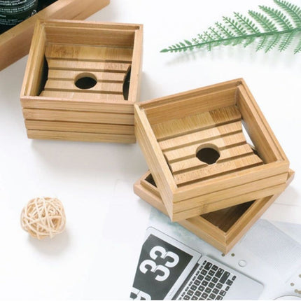 Caja de bambú para jabón sólido