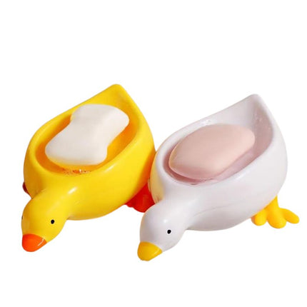 Jabonera divertida con forma de pato