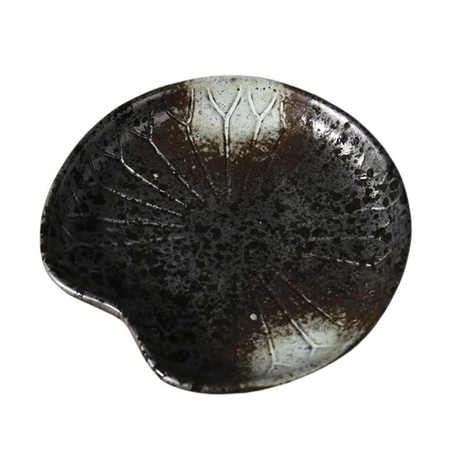 Jabonera de cerámica negra estilo japonés