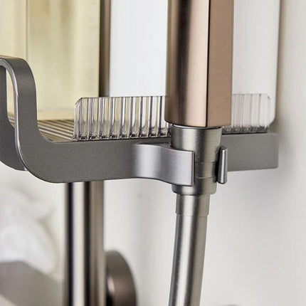 Jabonera ajustable para barra de ducha