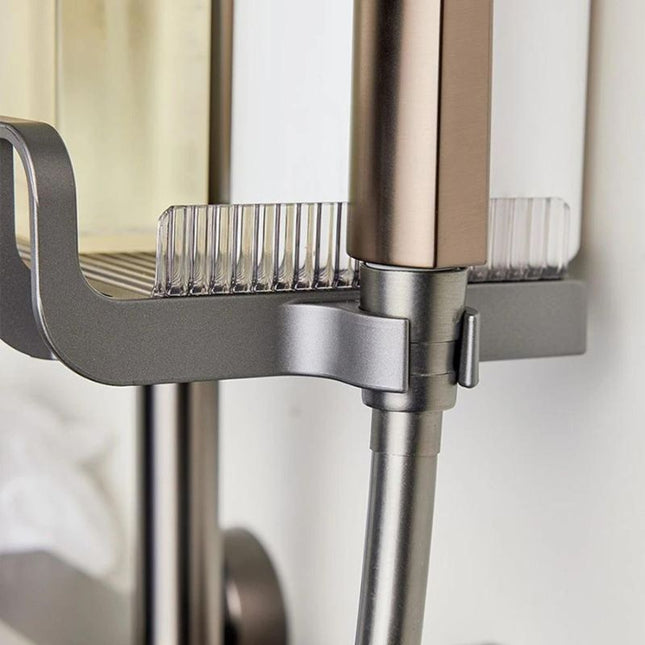 Jabonera ajustable para barra de ducha