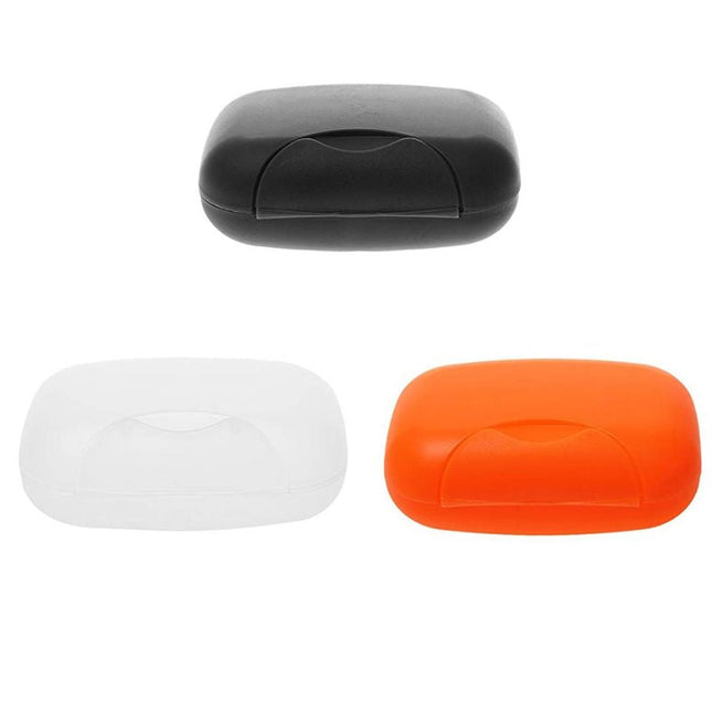 Jabonera de viaje portátil con tapa