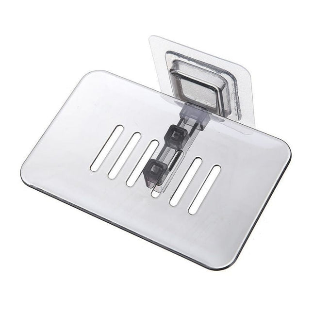 Jabonera de plástico para ducha adhesiva