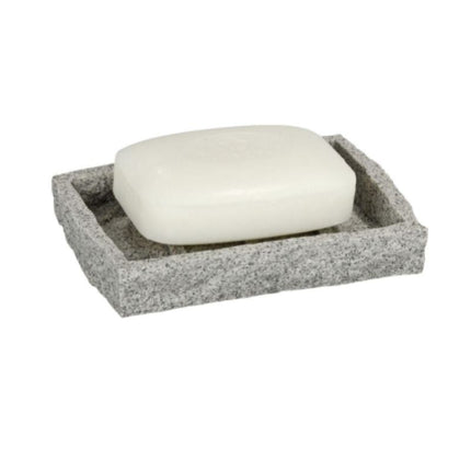 Jabonera rectangular con efecto granito