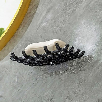 Jabonera de pared con auto drenaje