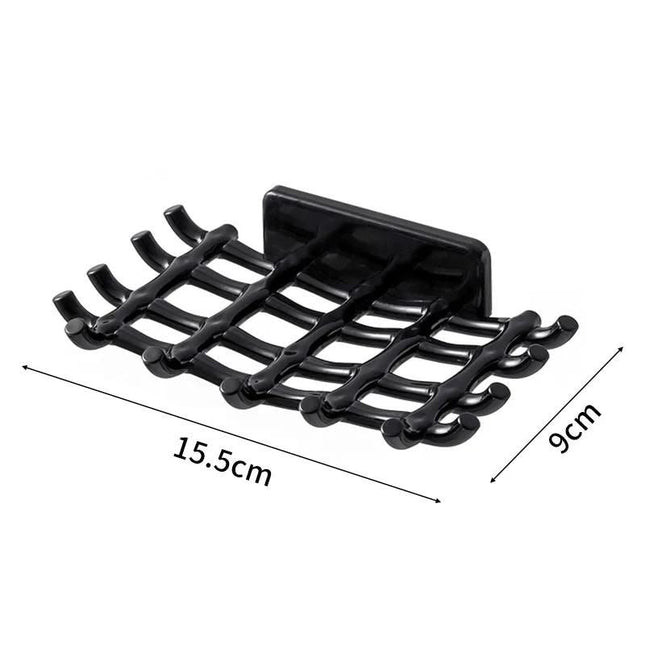 Jabonera de pared con auto drenaje