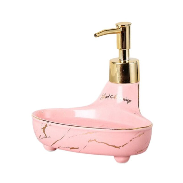 Dispensador con jabonera efecto mármol