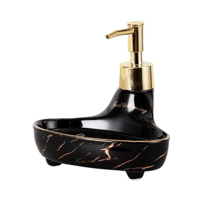 Dispensador con jabonera efecto mármol