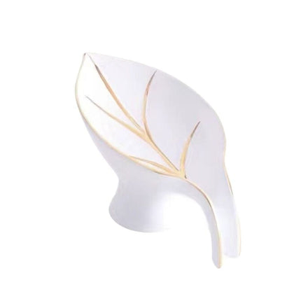 Jabonera de cerámica en forma hoja