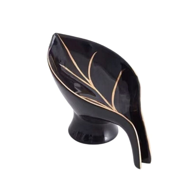 Jabonera de cerámica en forma hoja