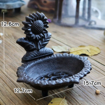 Jabonera vintage de hierro fundido rústica