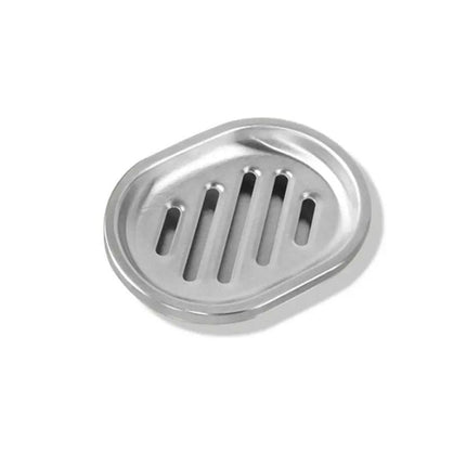 Jabonera de acero inoxidable con drenaje